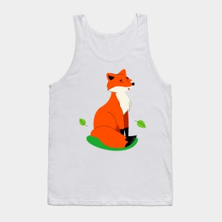 Fox Art Design Tank Top